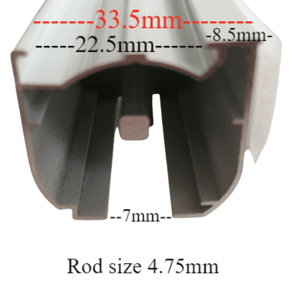 Hallis Hudson Clip-On Brackets for Roman Blinds (Sold Individually)